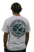 T-shirt 360 shark respect loclas