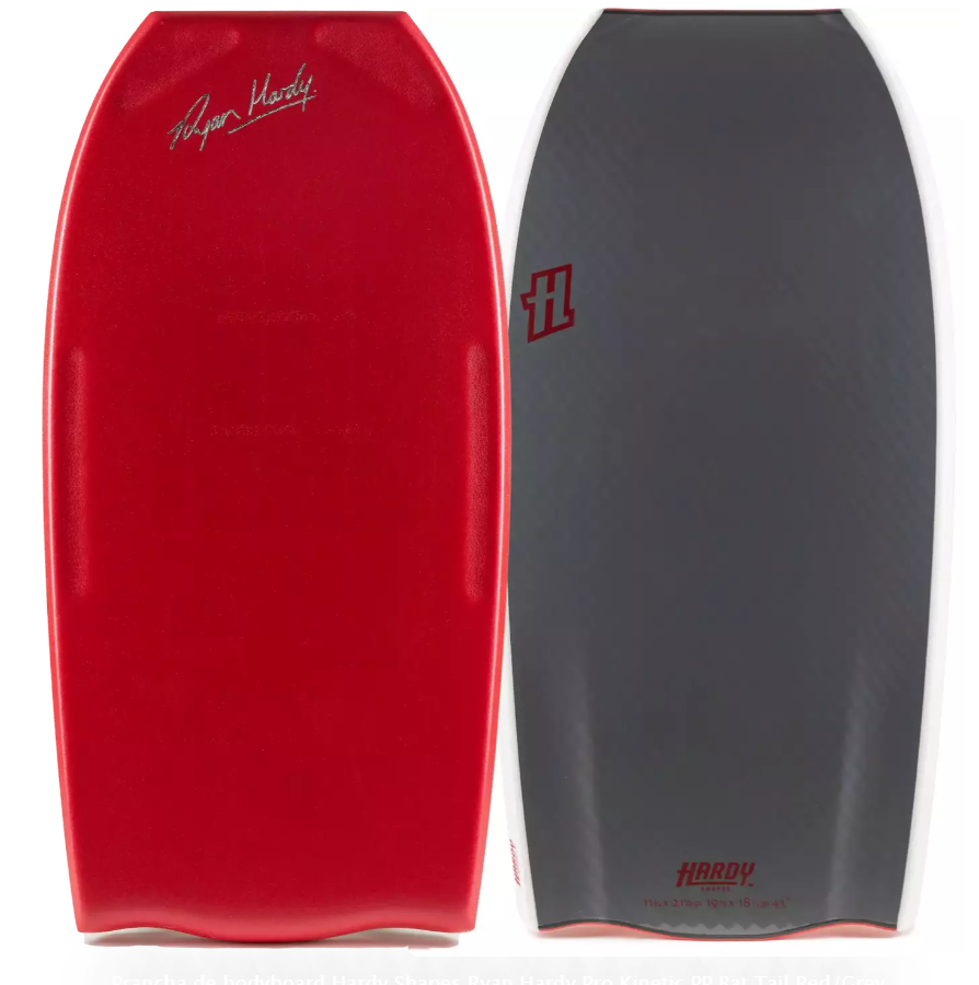 Prancha de bodyboard Hardy Shapes Ryan Hardy Pro Kinetic PP Bat Tail Royal Blue/Black