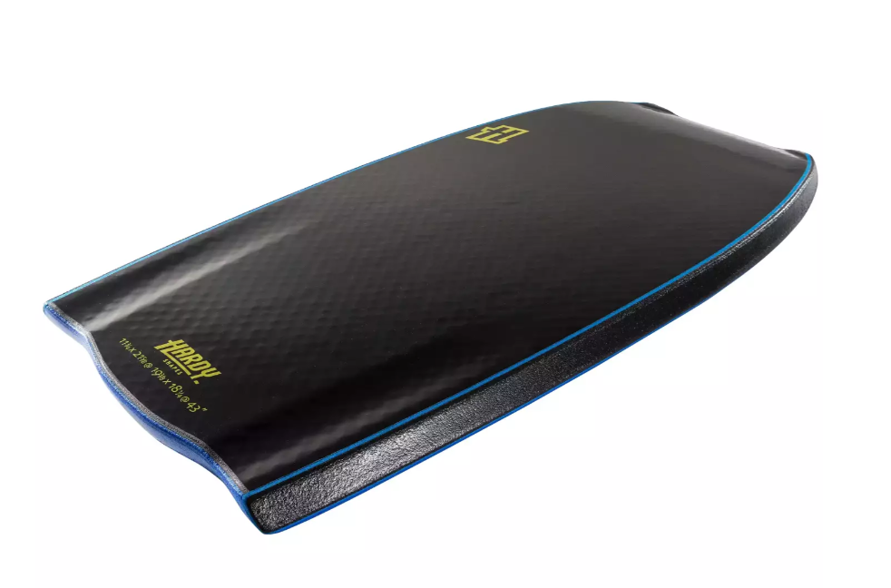 Prancha de bodyboard Hardy Shapes Ryan Hardy Pro Kinetic PP Bat Tail Royal Blue/Black