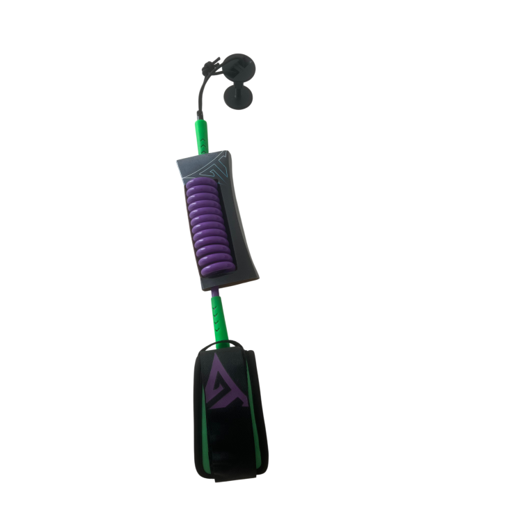 GT BICEP LEASHES 9mm PURPLE/LIME