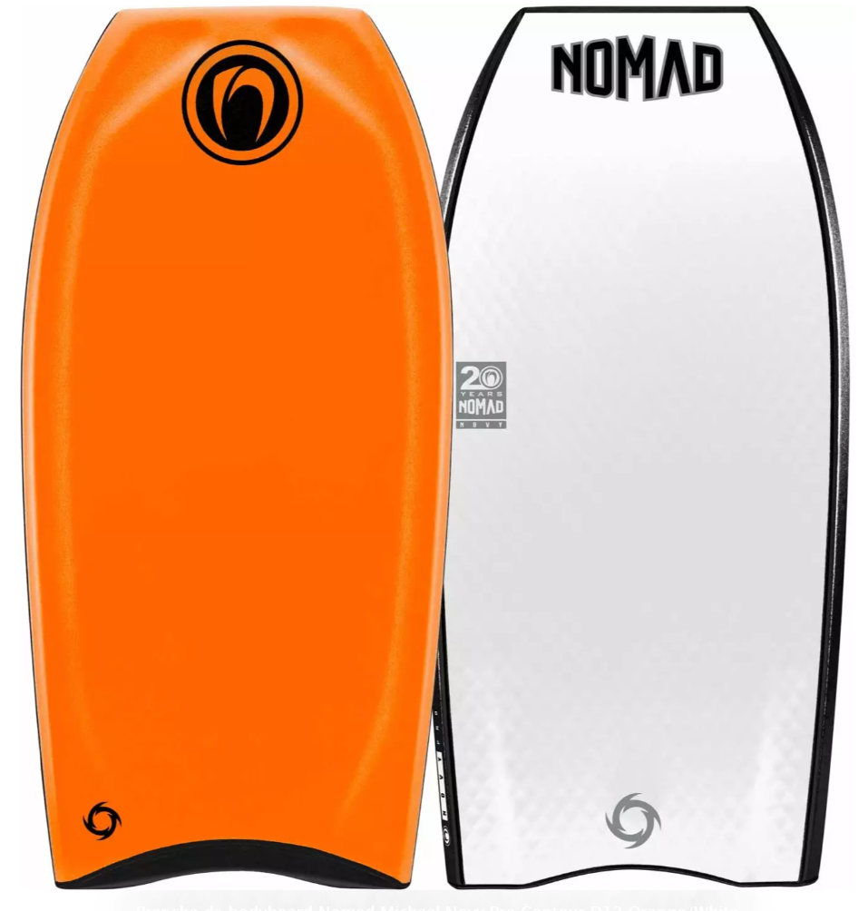 Prancha de bodyboard Nomad Michael Novy Pro Contour D12 Orange/White