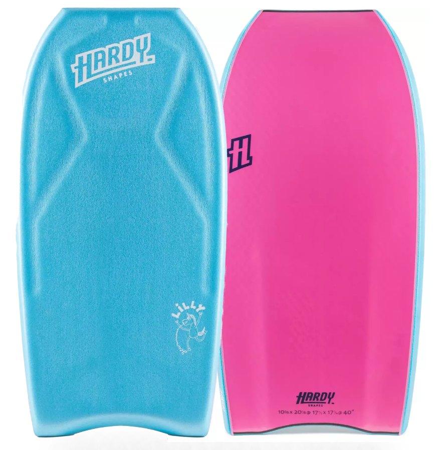 Prancha de bodyboard Hardy Shapes Lilly Quad 3.0 K15 PP Black/Purple