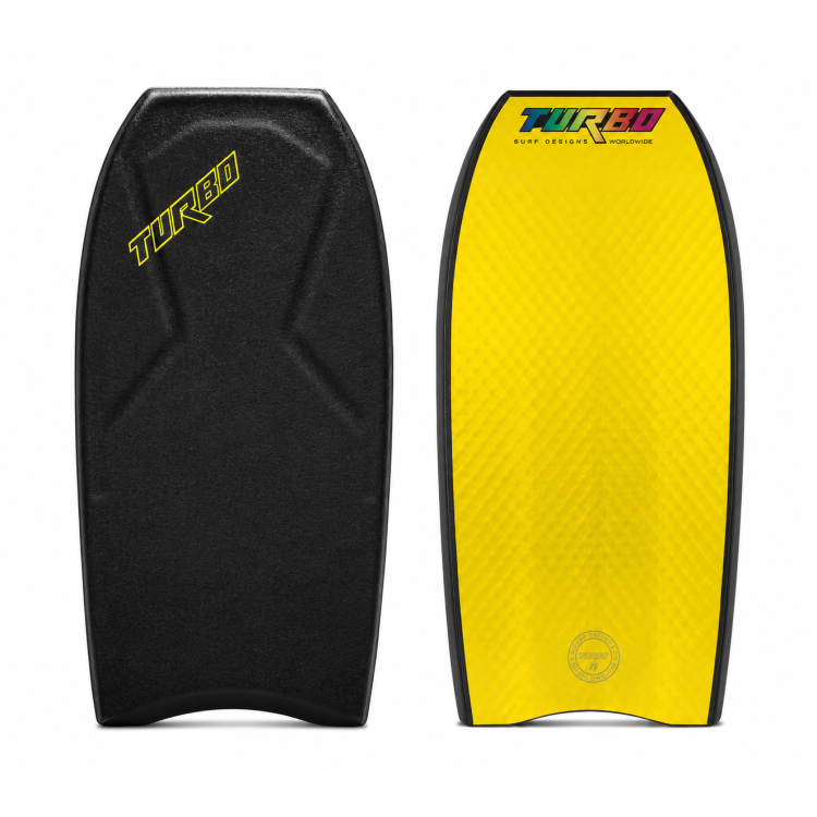 Prancha Bodyboard TURBO THE SIX BLACK/YELLOW
