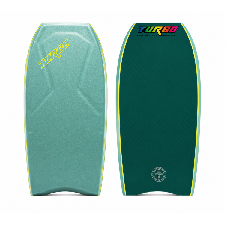 Prancha Bodyboard TURBO THE SIX BLACK/YELLOW